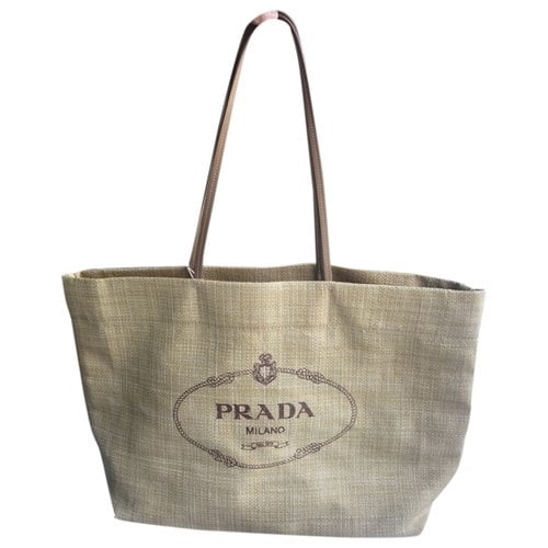 Pre-owned Prada Travel Bag In Brown