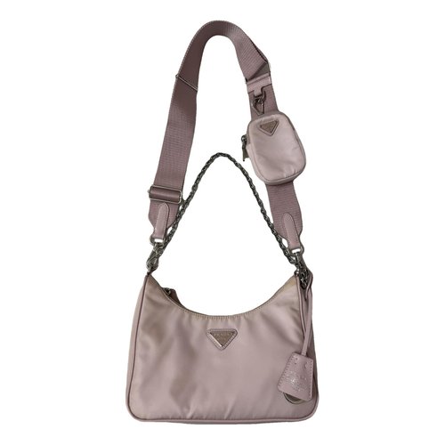 Pre-owned Prada Re-edition 2005 Leather Handbag In Pink