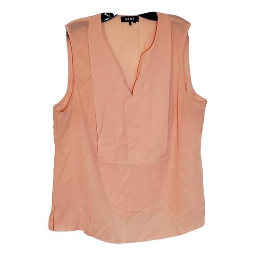 Pre-owned Dkny Blouse In Pink