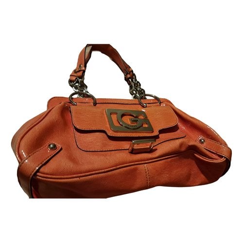Pre-owned Guess Leather Handbag In Orange