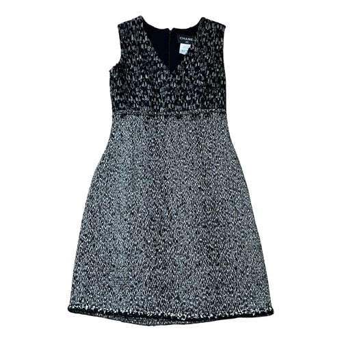 Pre-owned Chanel Tweed Dress In Multicolour