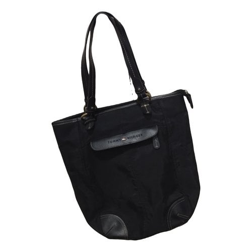 Pre-owned Tommy Hilfiger Handbag In Black