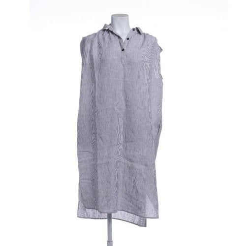 Pre-owned Peserico Linen Dress In Brown
