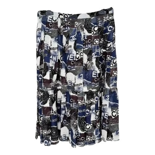Pre-owned Chanel Silk Skirt In Multicolour