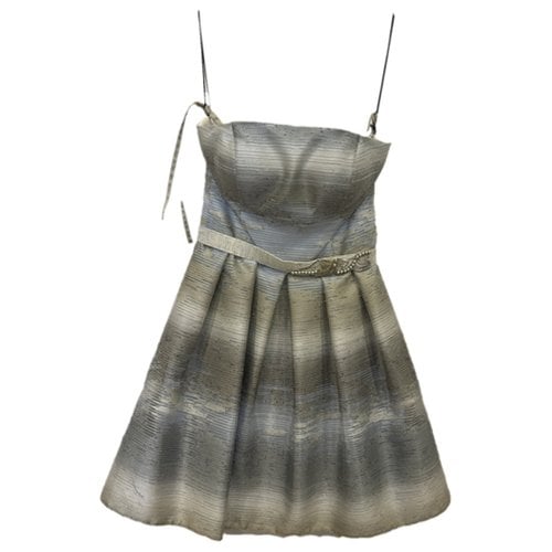 Pre-owned Linea Raffaelli Mini Dress In Grey