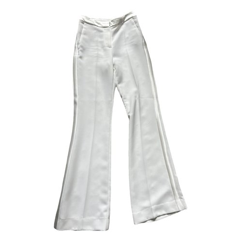 Pre-owned Dmn Trousers In White