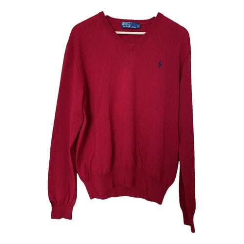 Pre-owned Polo Ralph Lauren Wool Pull In Red