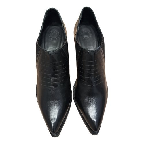 Pre-owned Buttero Leather Heels In Black