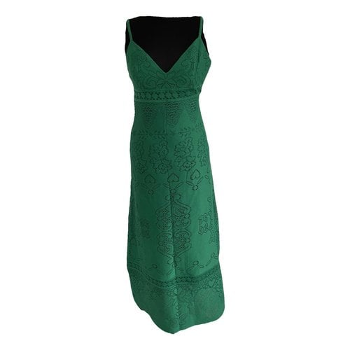 Pre-owned Valentino Maxi Dress In Green