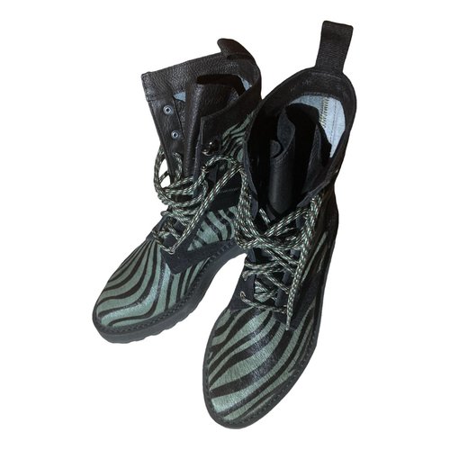 Pre-owned Diemme Leather Lace Ups In Black