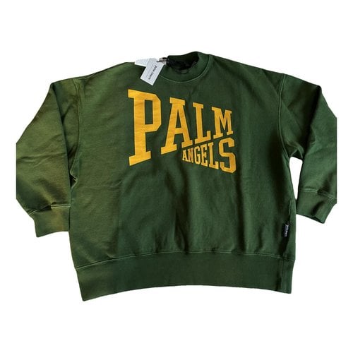 Pre-owned Palm Angels Sweatshirt In Green