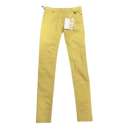 Pre-owned Maison Margiela Trousers In Yellow
