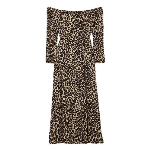 Pre-owned Reformation Mid-length Dress In Camel