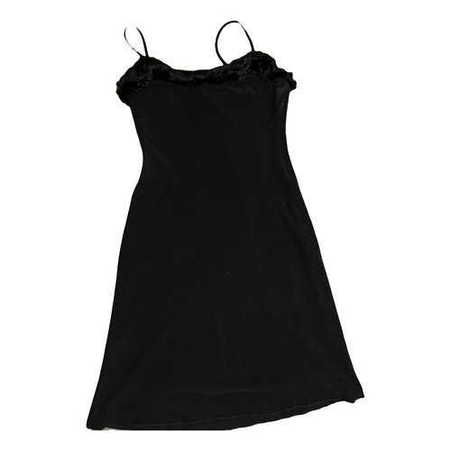 Pre-owned Moschino Mini Dress In Black