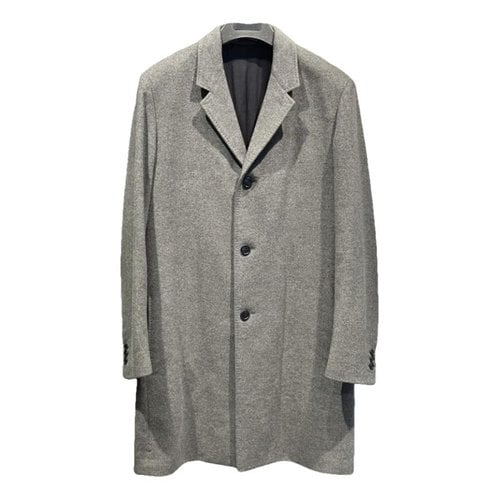 Pre-owned Dior Cashmere Coat In Grey