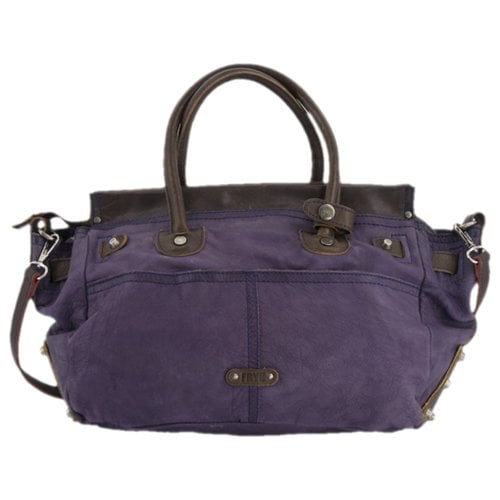 Pre-owned Frye Leather Handbag In Purple