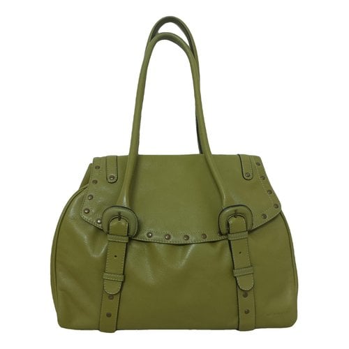 Pre-owned Le Tanneur Leather Bag In Green
