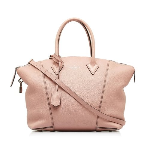 Pre-owned Louis Vuitton Soft Lockit Leather Handbag In Pink