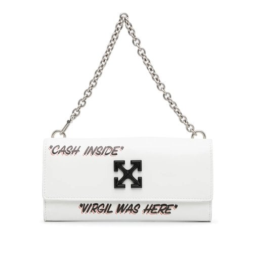 Pre-owned Off-white Leather Handbag In White