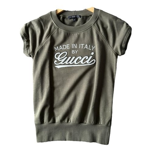 Pre-owned Gucci Top In Khaki