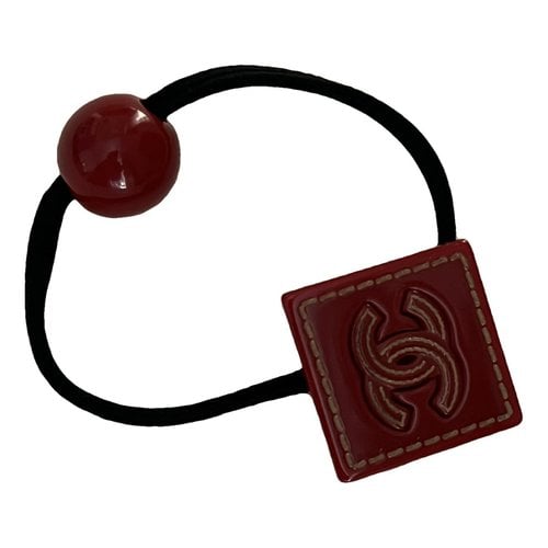 Pre-owned Chanel Cc Hair Accessory In Red