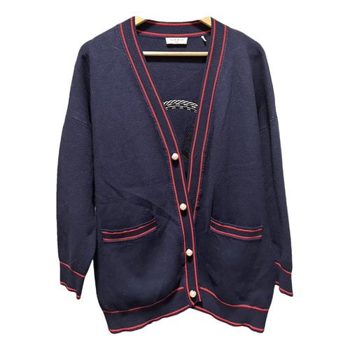 Pre-owned Sandro Spring Summer 2019 Cardigan In Blue