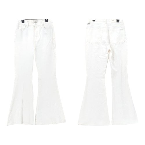 Pre-owned 7 For All Mankind Jeans In White