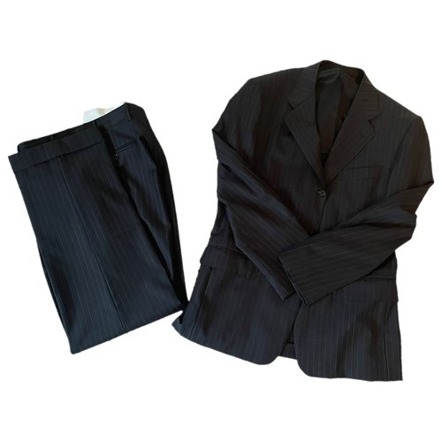 Pre-owned Canali Wool Suit In Anthracite