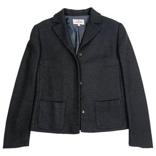 Pre-owned Valentino Wool Blazer In Anthracite