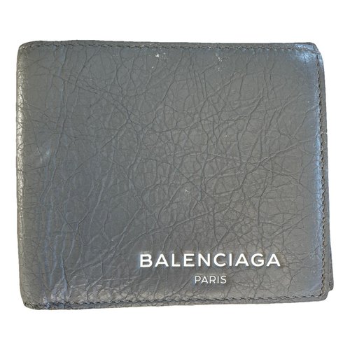 Pre-owned Balenciaga Leather Small Bag In Grey
