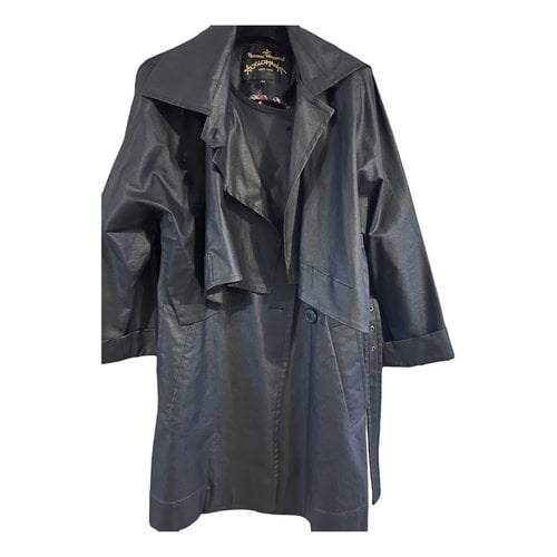 Pre-owned Vivienne Westwood Anglomania Trench Coat In Black