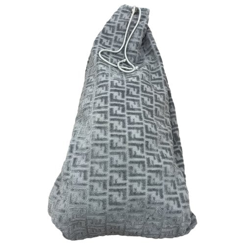 Pre-owned Fendi Handbag In Grey