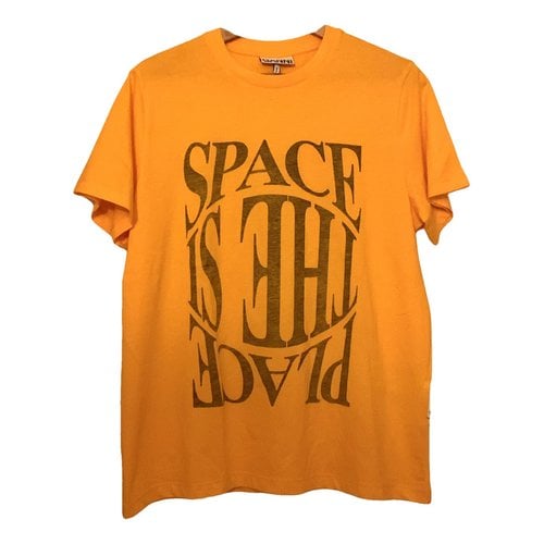 Pre-owned Ganni T-shirt In Orange