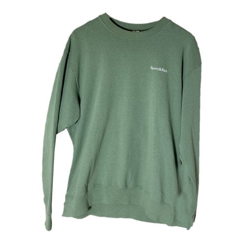 Pre-owned Sporty And Rich Sweatshirt In Green