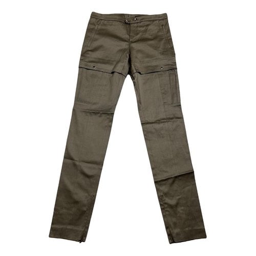 Pre-owned Gucci Slim Pants In Green