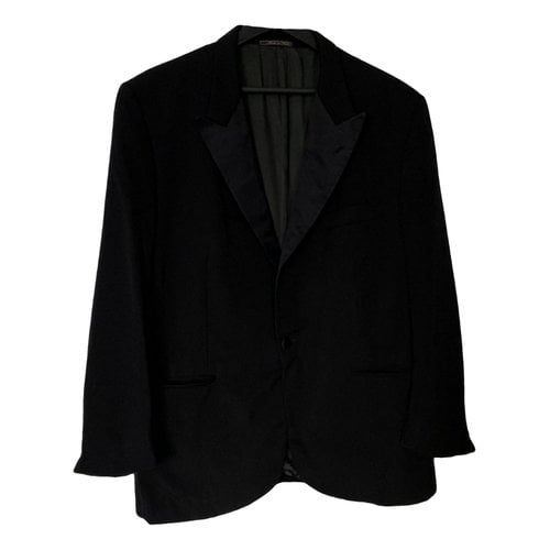 Pre-owned Corneliani Wool Jacket In Black