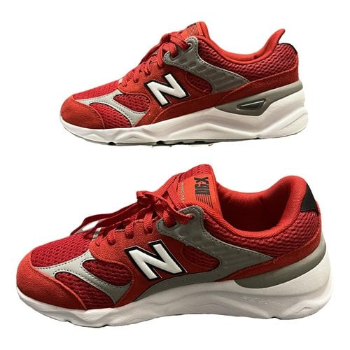 Pre-owned New Balance Cloth Low Trainers In Red