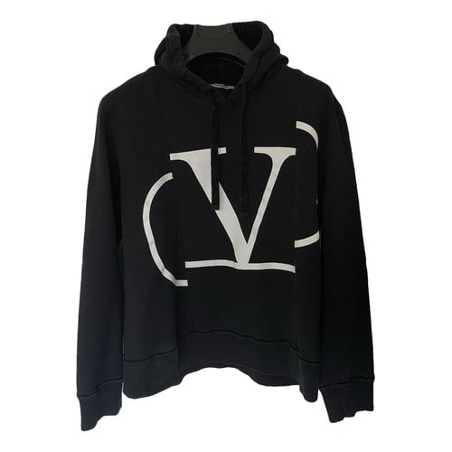 Pre-owned Valentino Vlogo Sweatshirt In Black