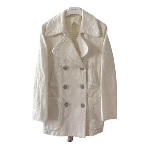 Pre-owned Maison Margiela Coat In White