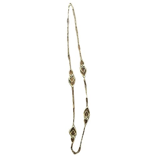 Pre-owned Alexis Bittar Long Necklace In Gold