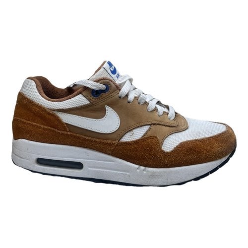 Pre-owned Nike Air Max 1 Flats In Camel