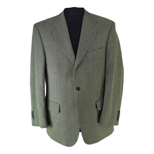 Pre-owned Emanuel Ungaro Wool Jacket In Green