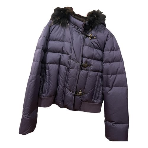 Pre-owned Fay Short Vest In Purple