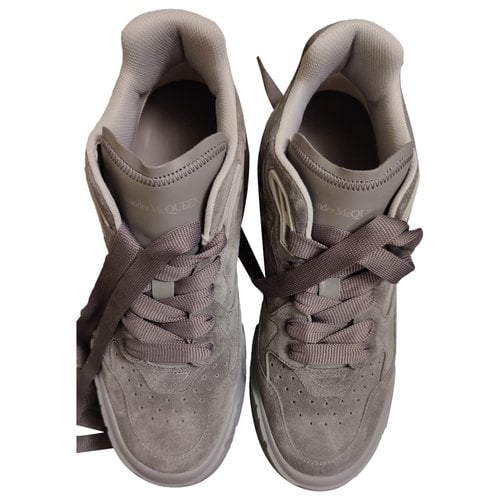 Pre-owned Alexander Mcqueen Court Trainer High Trainers In Grey