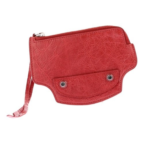 Pre-owned Balenciaga Leather Purse In Red