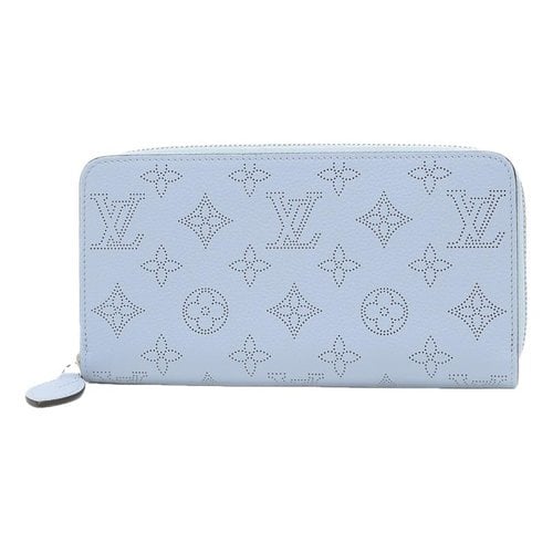 Pre-owned Louis Vuitton Leather Wallet In Blue