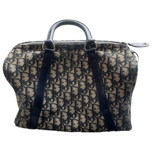 Pre-owned Dior Linen Handbag In Beige