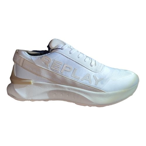 Pre-owned Replay Low Trainers In White