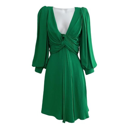 Pre-owned Celine Mini Dress In Green