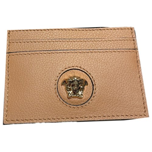 Pre-owned Versace Leather Wallet In Brown